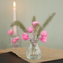 Glas vaas Tafelvaasje, Hyacint vaasje Fleur vase Ø7 h. 9 cm clear Hyacinth vase kleiner model