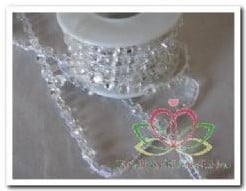 Diamant streng Bruidsboeketten 50 cm 16211-05 mm 1 rij tussensteentje