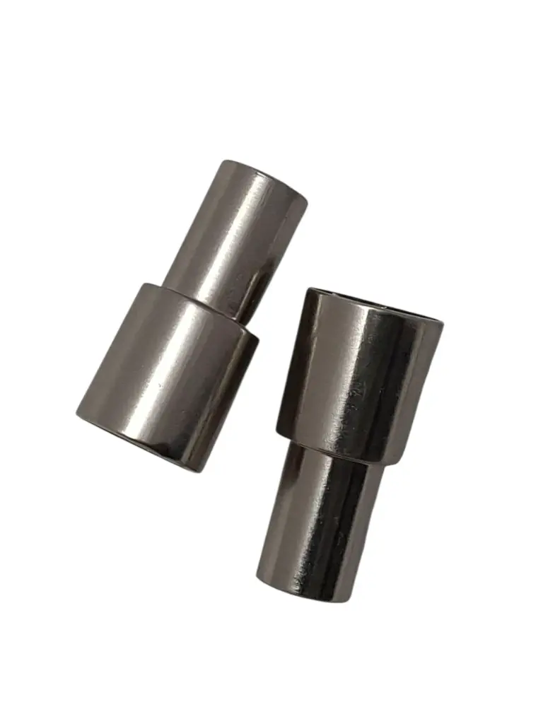 Kandelaar Zilver 2,2/1,8x5 cm set 2 stuks