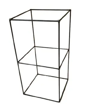 Metalen frame Zwaar Kubus 50x25x25 cm