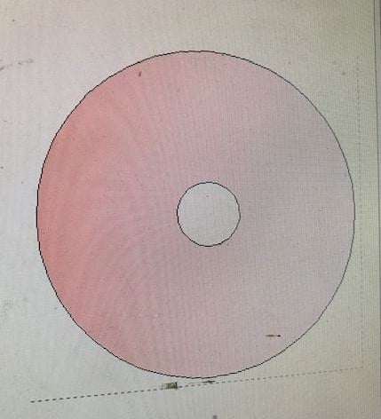 [A-019425] Styropor Piepschuim Isimo Schijf 50 cm diameter met rond gat (molensteen ca. 7 cm dik)