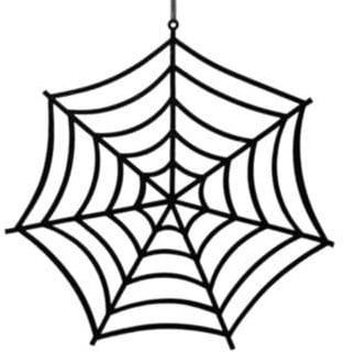 [A-023248] Spinnenweb Hanger Zwart 50 cm