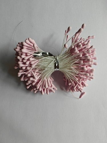 [A-026024] Meeldraad Macaron Oudroze 2 mm 420 stuks pak