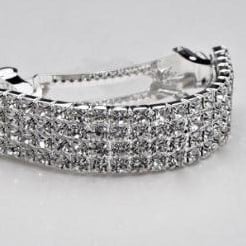 [A-007162] Haarspeld Floral Updo Clip Zilver Flora