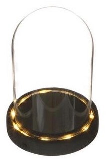 [A-025081] Stolp met led verlichting Black Bell diameter 12 cm hoogte 16.5 cm