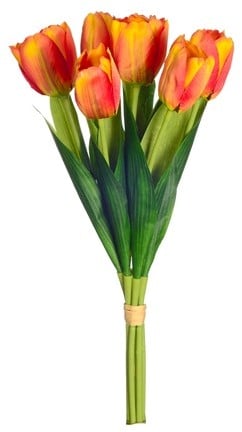 [A-023748] Tulpen Oranje Zijden Bundel 7 bloemen