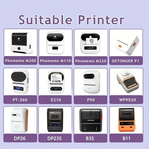 [A-027414] Thermische labels Blanco etiketten voor thermal labelprinters M110 M110S M120 M200 M220 M221 Wit rond 40 mm rol 100 stuks