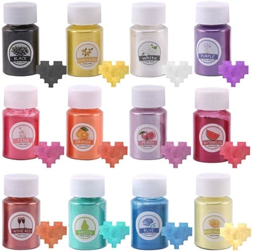 [A-024246] Pigment Pearlfinish parelmoer poeder kleurstof voor Epoxy en nagels Watermelon